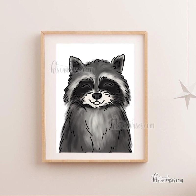 Raccoon Art Print
