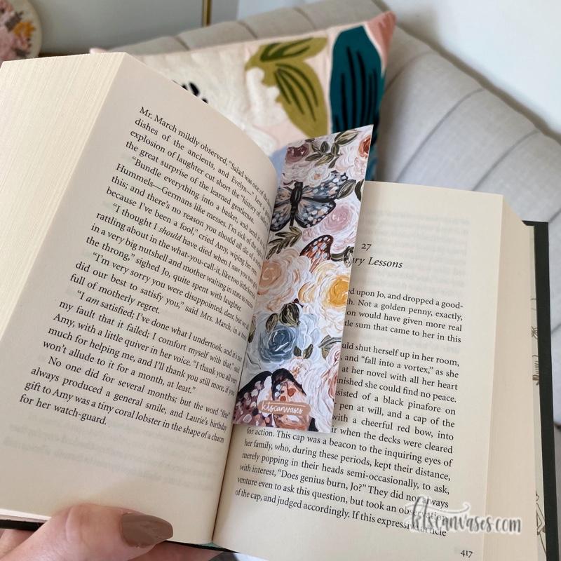 Butterfly Garden Double Sided Bookmark