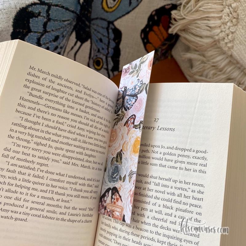 Butterfly Garden Double Sided Bookmark