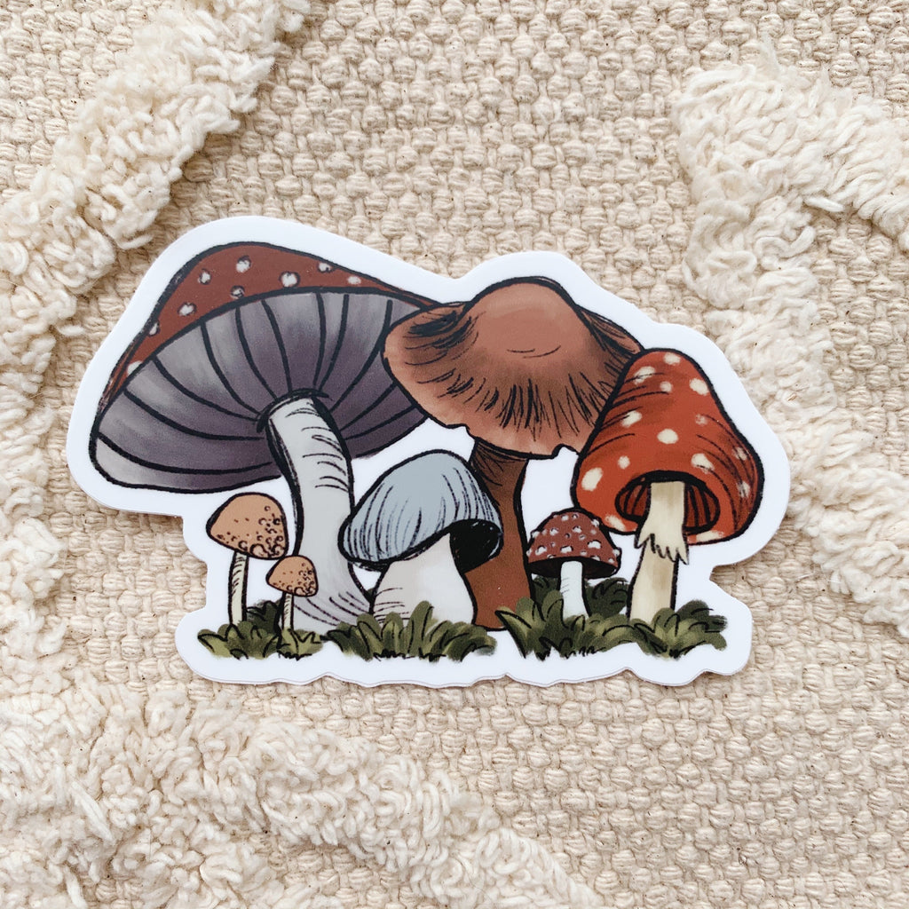 Mushroom Friends Sticker