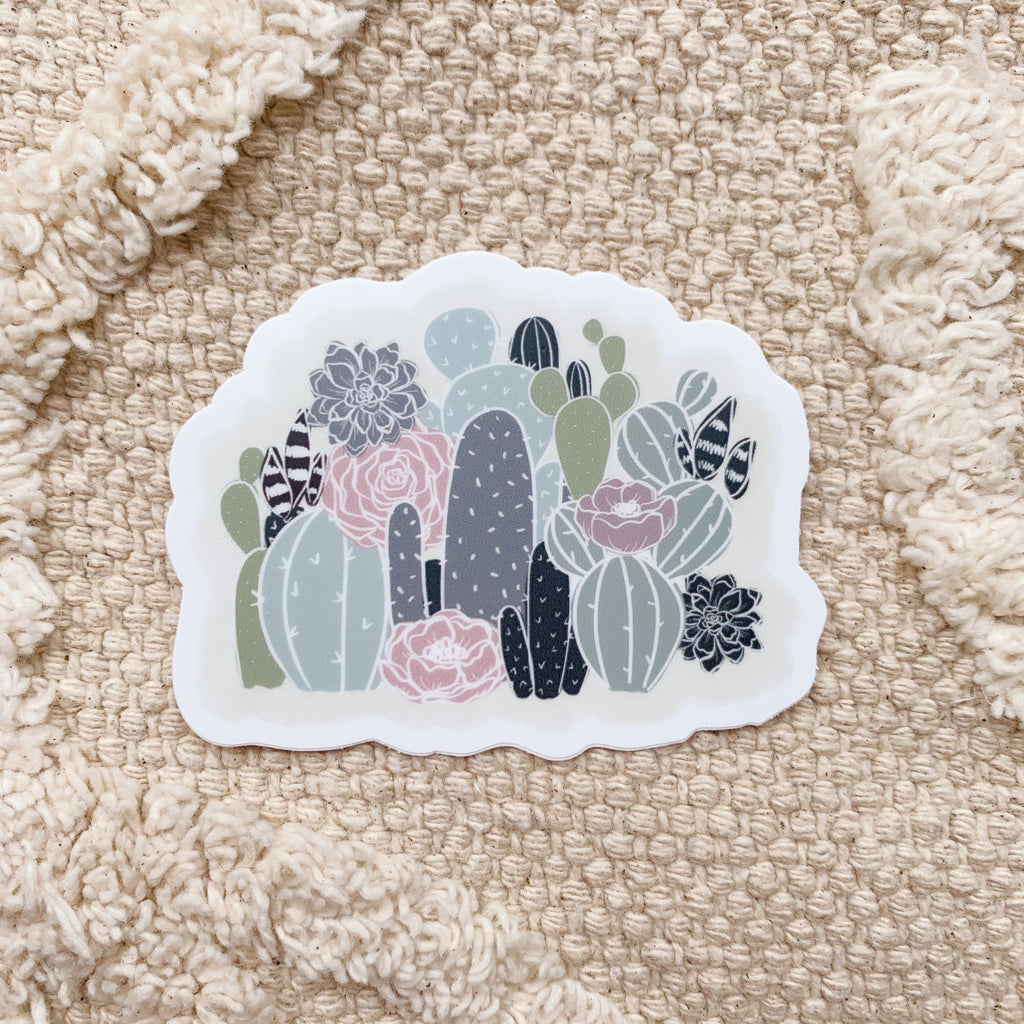 Cactus Florals Sticker