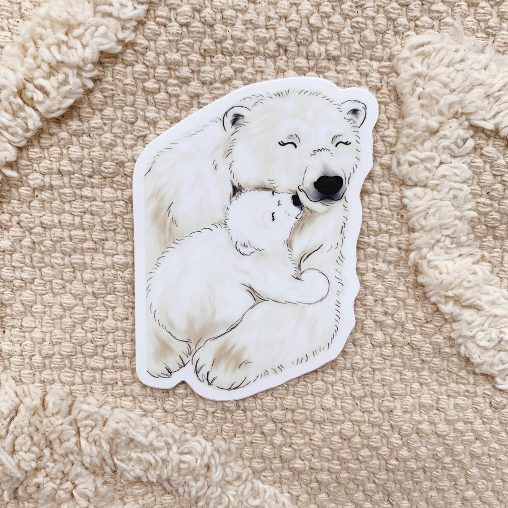 Polar Bear Family Sticker