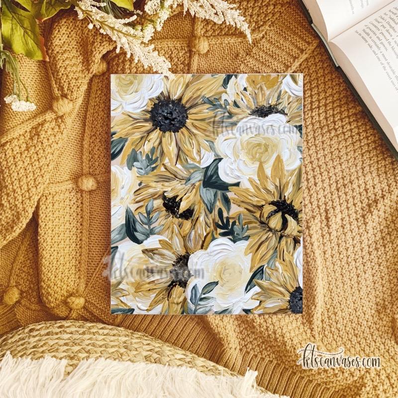 Sunflower Mix Florals Art Print
