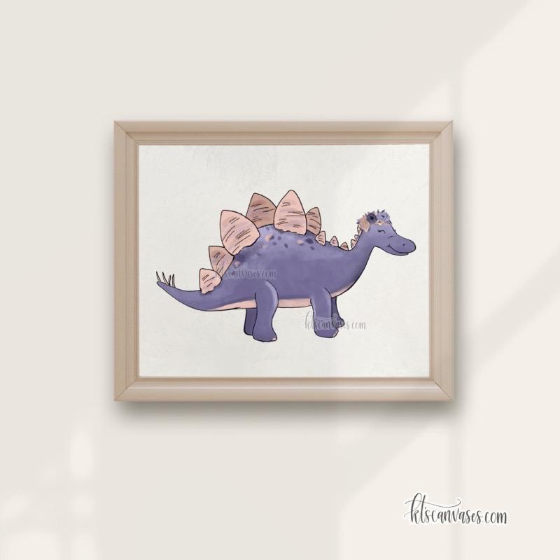 Stegosaurus Art Print
