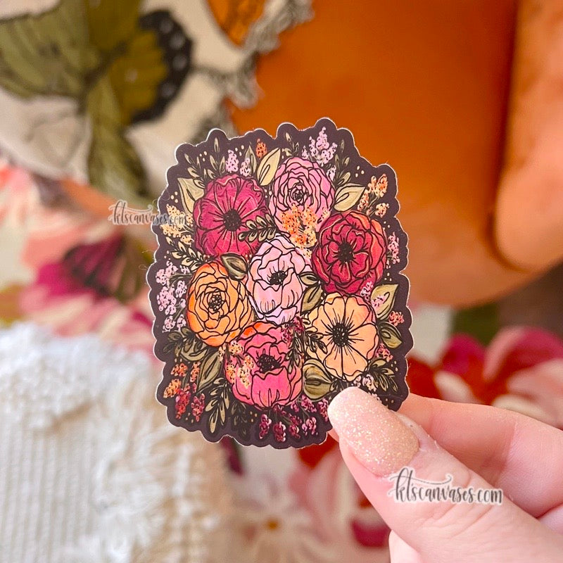 Vibrant Florals Sticker