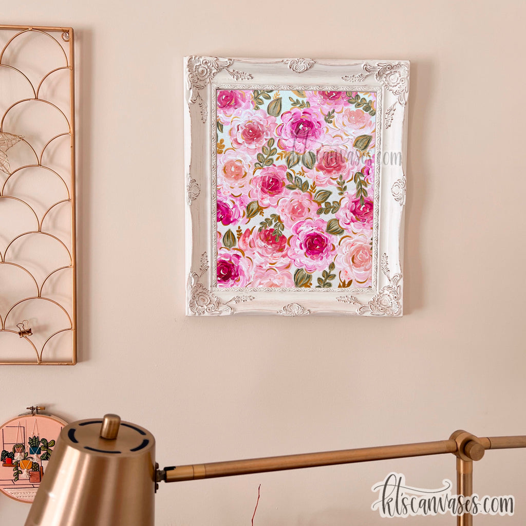 Pretty Pink Florals Art Print