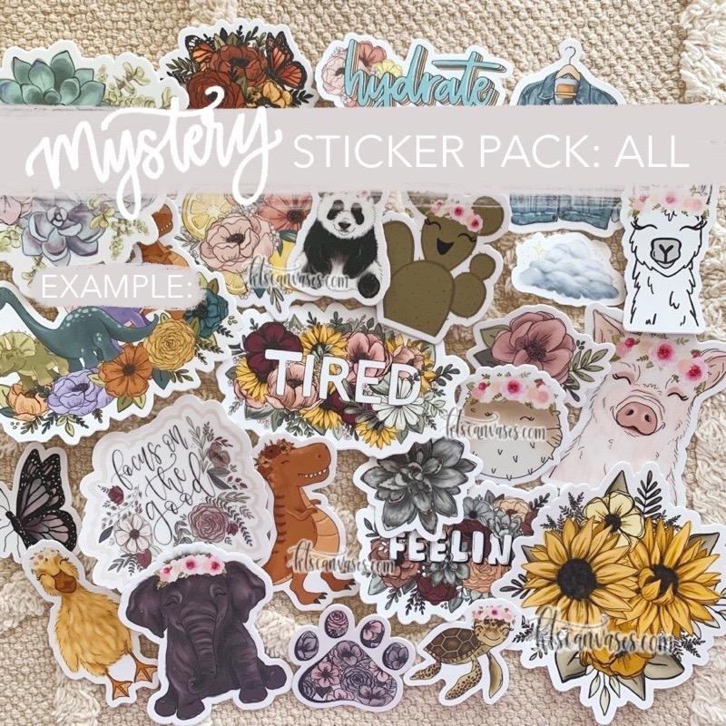 Mystery Sticker Pack: All Stickers (30% off discount included)