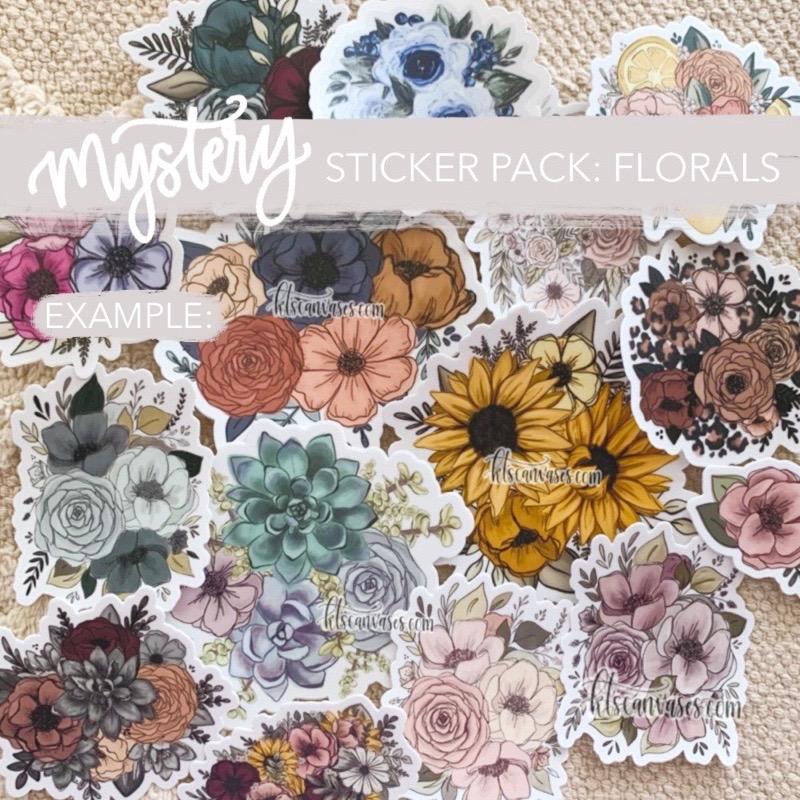 Mystery Sticker Pack: Flowers Only Stickers (30% off discount included)