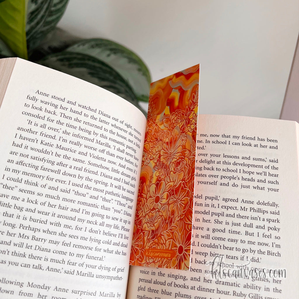 Groovy Sunshine Florals Double Sided Bookmark