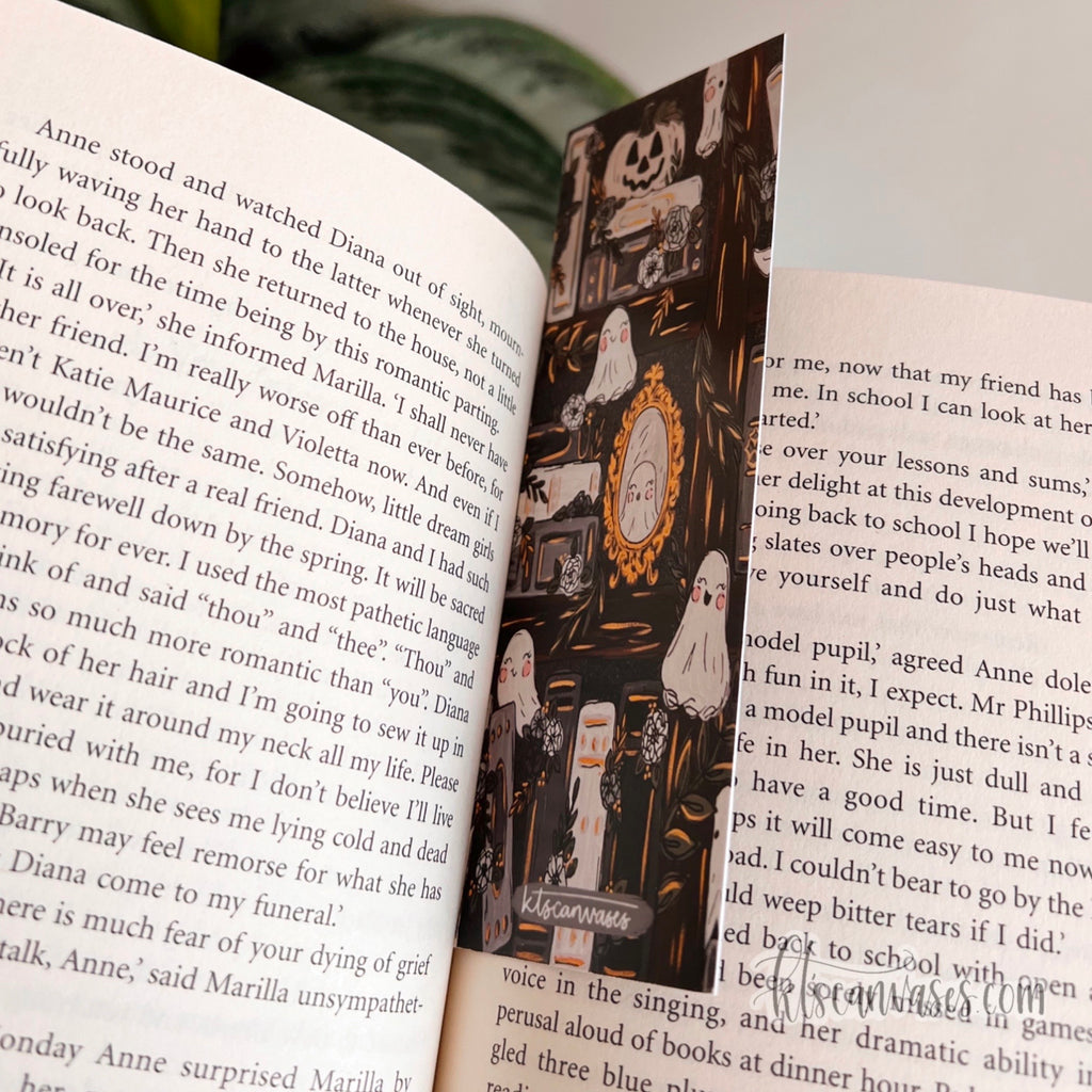 Haunted Library Double Sided Bookmark