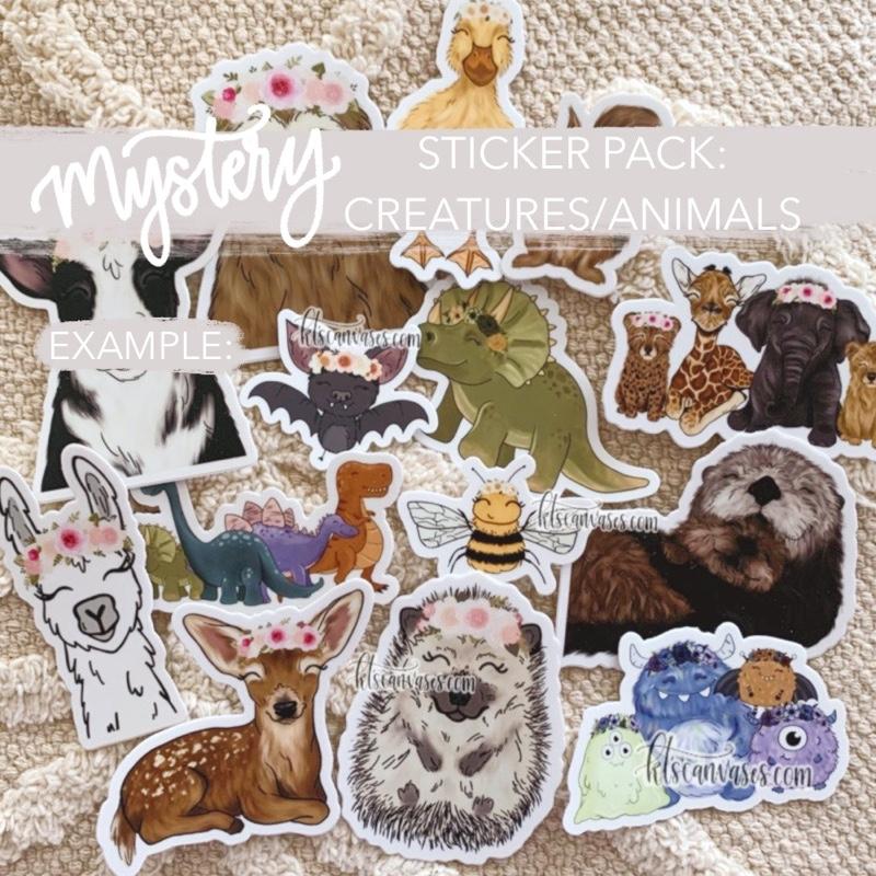 Mystery Sticker Pack: Animal/Creatures Stickers (30% off discount included)
