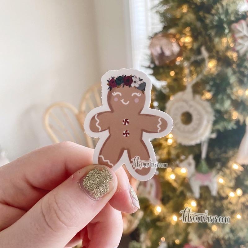 Mini Gingerbread Man Sticker