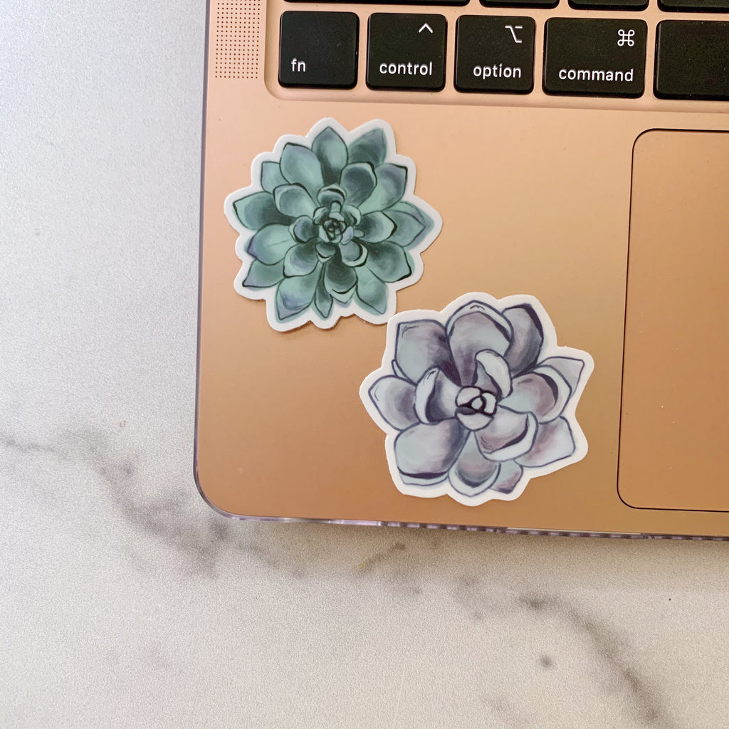 Mini Purple Succulent Sticker