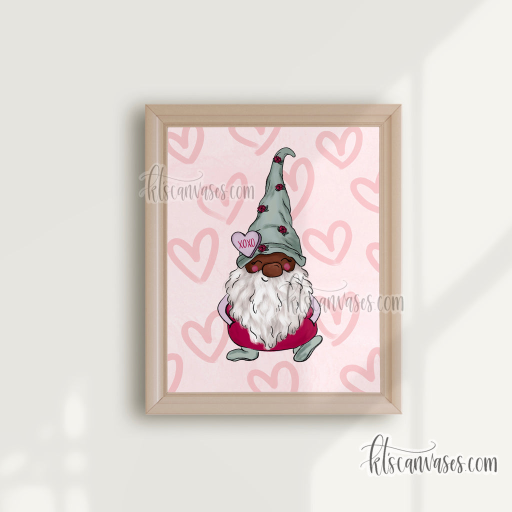 Jingles the Love Gnome Art Print