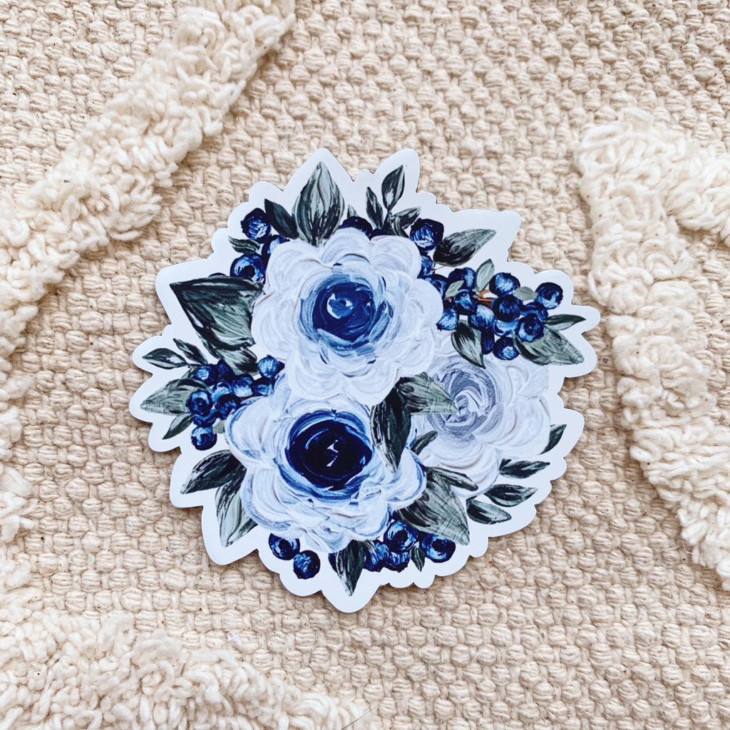 Blueberry Florals MAGNET
