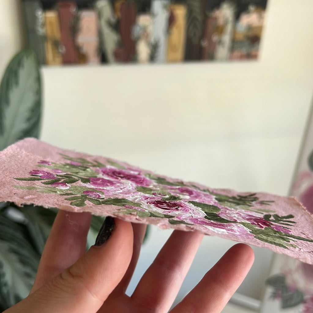 Floral Original Painted Handmade Paper #7