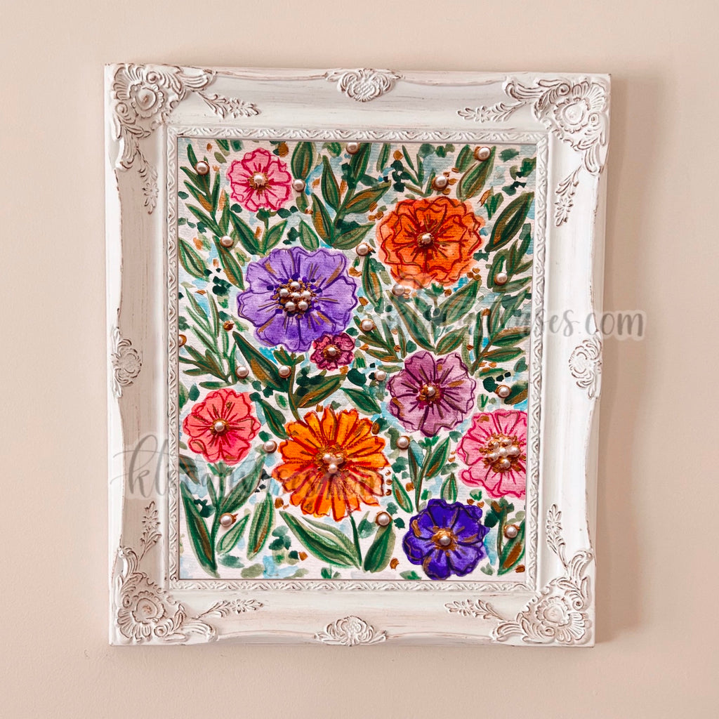 Fancy Florals Art Print (not 3D)
