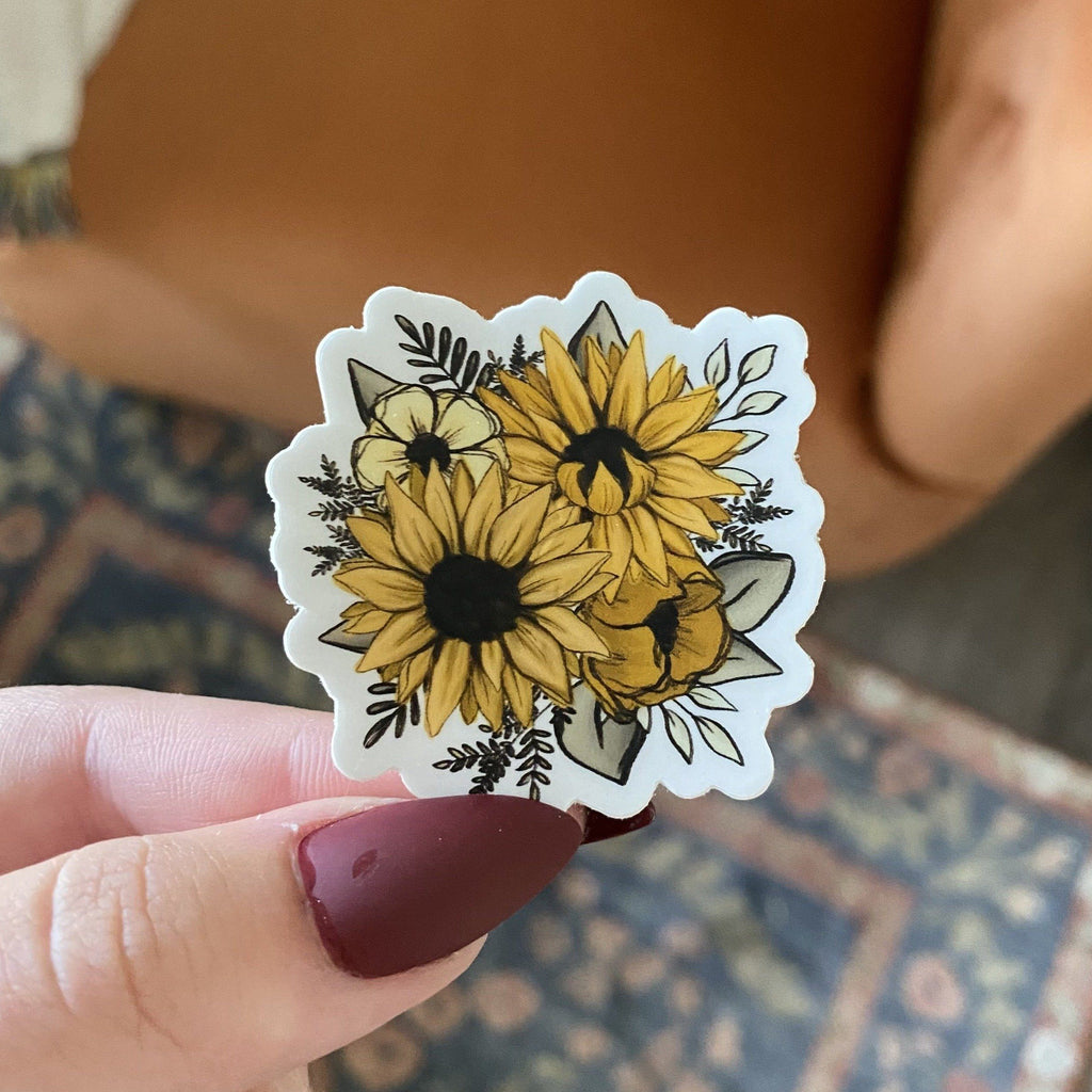 Mini Sunflower Florals Sticker