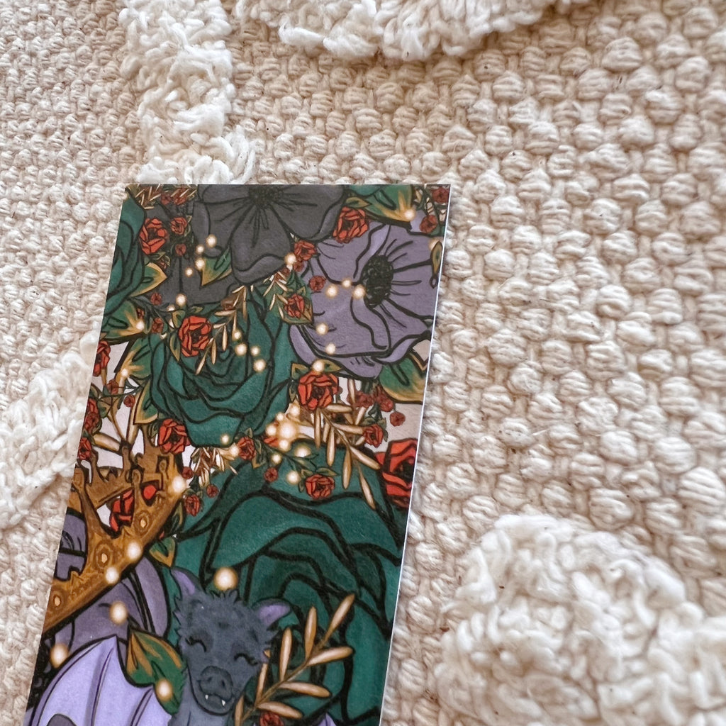 Fantasy Story Florals Double Sided Bookmark