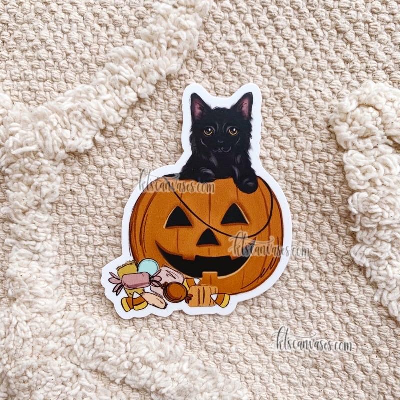 Halloween Cat Sticker