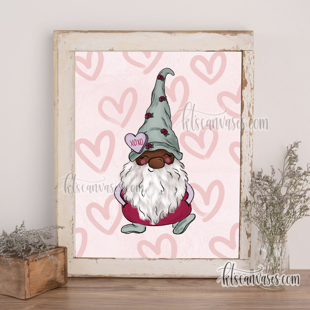 Jingles the Love Gnome Art Print