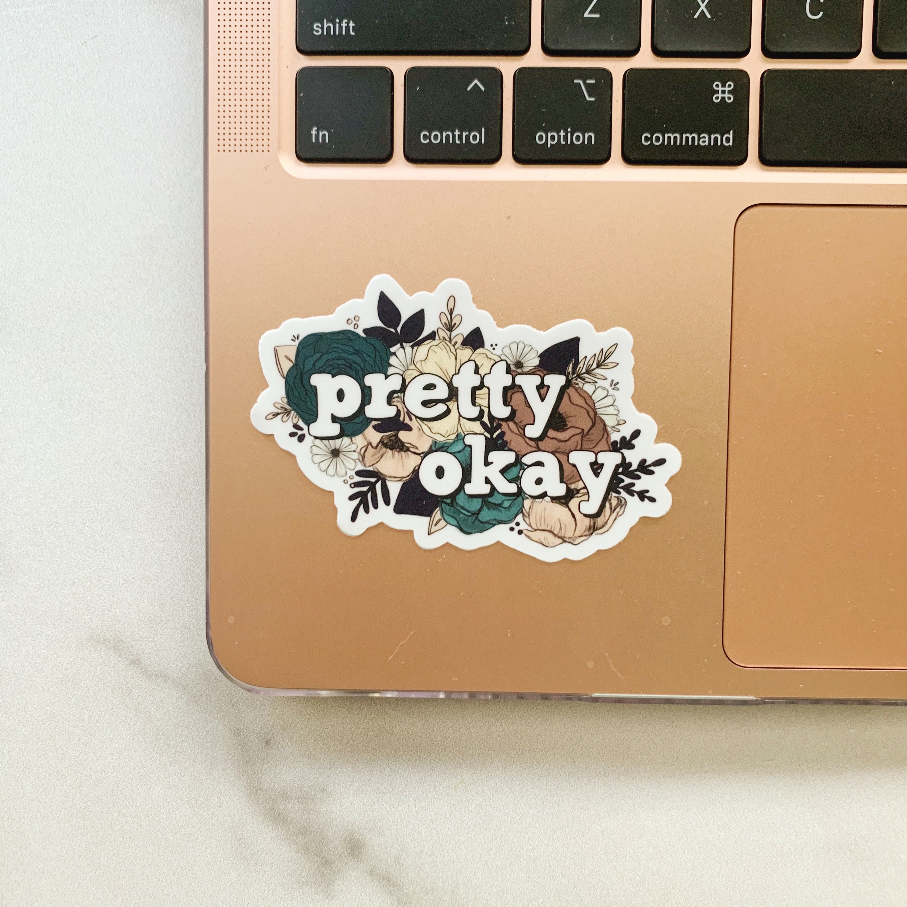 Pretty R Ok Designs Pretty Okay Floral Sticker – KT's Canvases