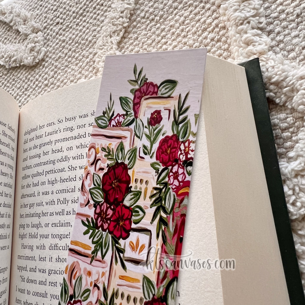 Rose Book Set Double Sided Bookmark