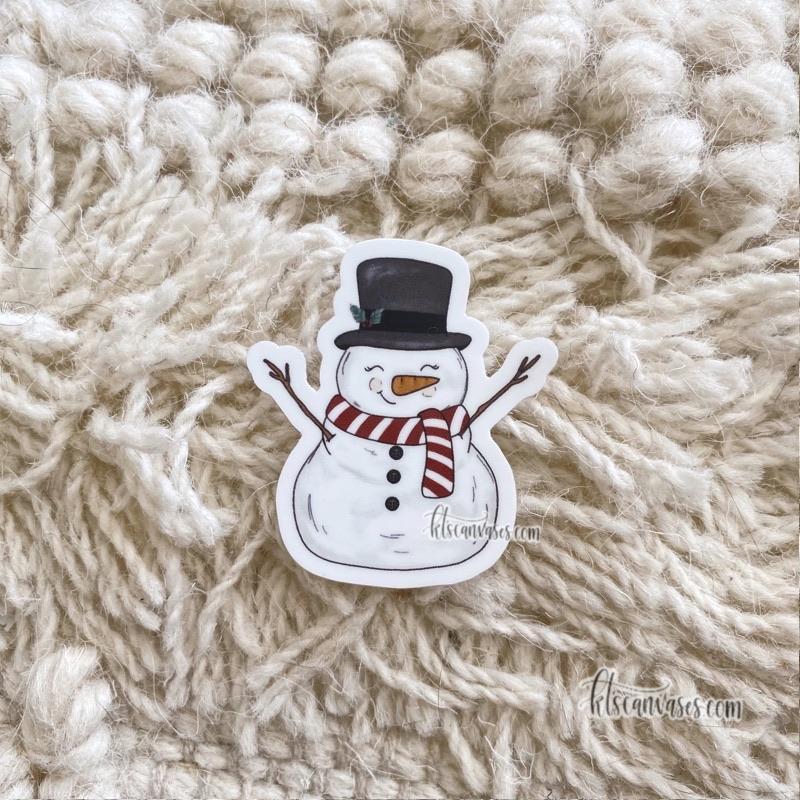 Mini Christmas Snowman Sticker
