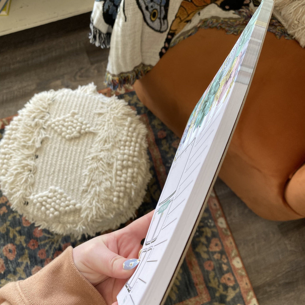 Succulent Floral Organized Notepad 50 sheets (7 x 9 in.)