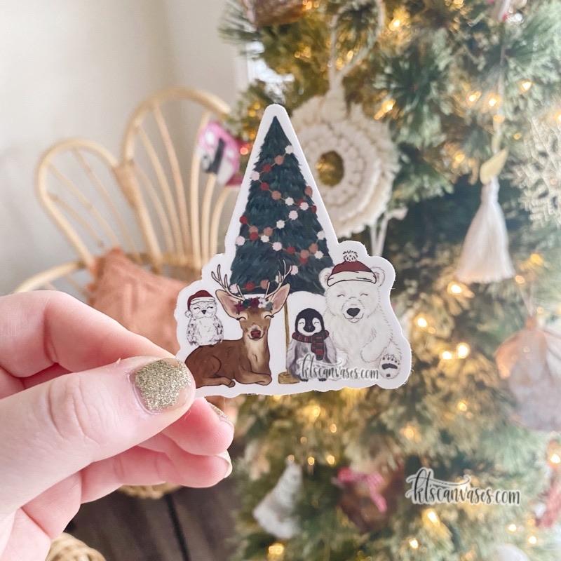 Rockin' Around the Christmas Tree Sticker