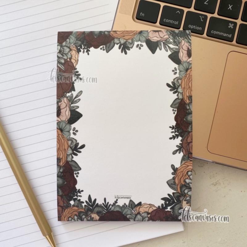 Moody Floral Post-It Notes