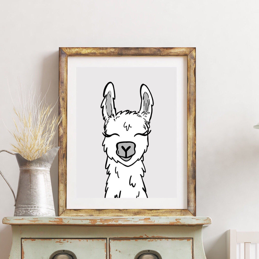 Llama Art Print