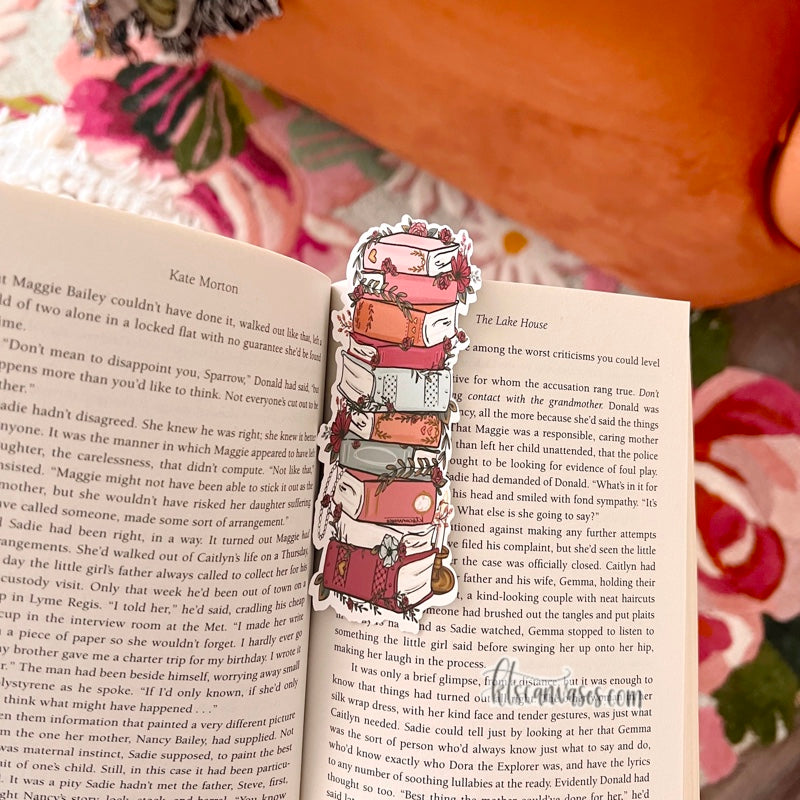 Love Story Florals Double Sided Bookmark