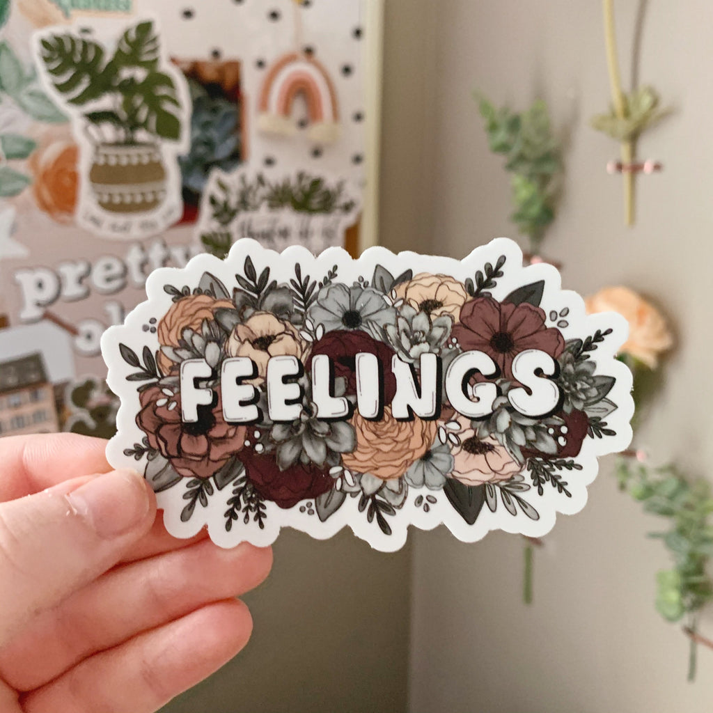 Feeling Stickerrs Floral Feelings Sticker – KT's Canvases