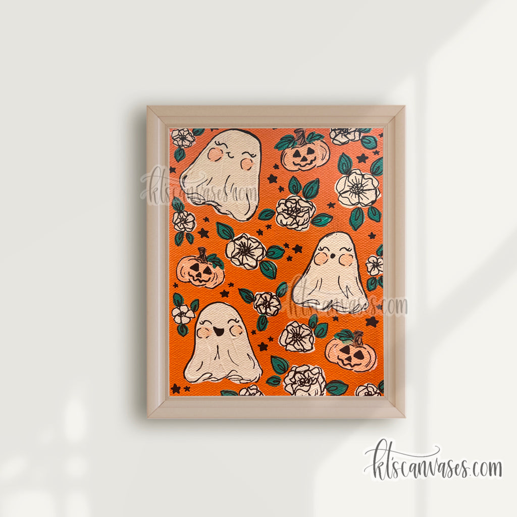 Haunted Pumpkin Patch Art Print