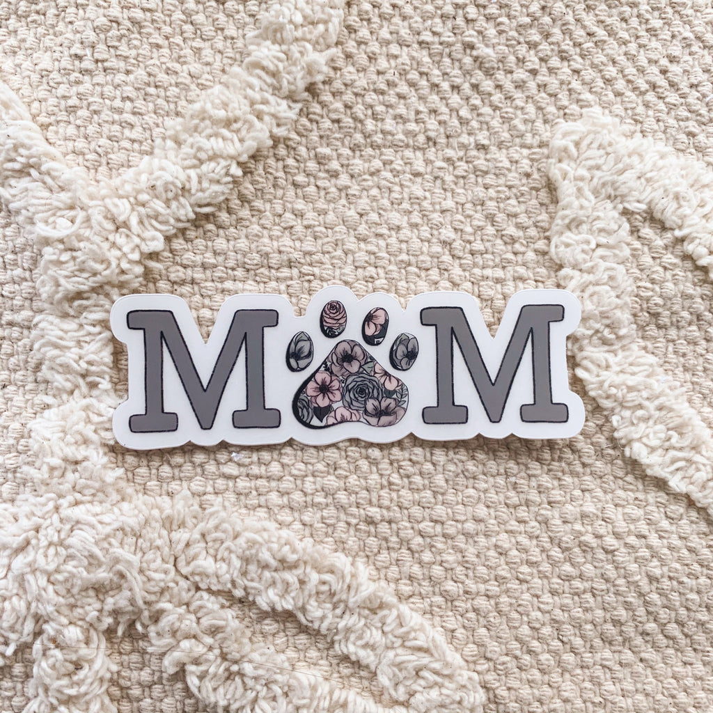 Dog/Cat Mom CLEAR Sticker