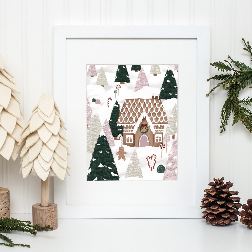 Gingerbread Forest Art Print