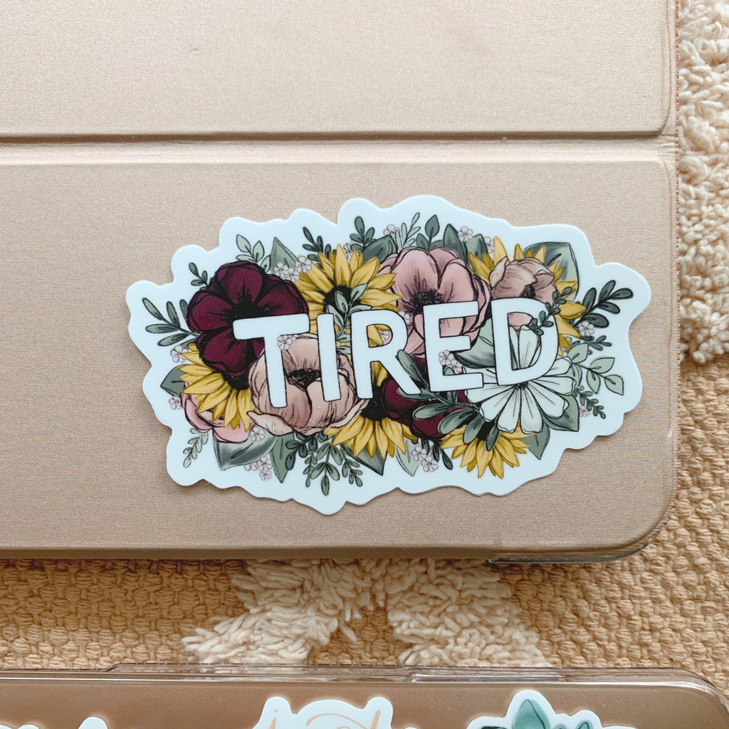 Floral Tired Sticker