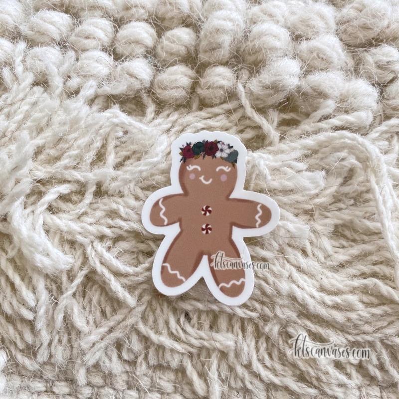 Mini Gingerbread Man Sticker