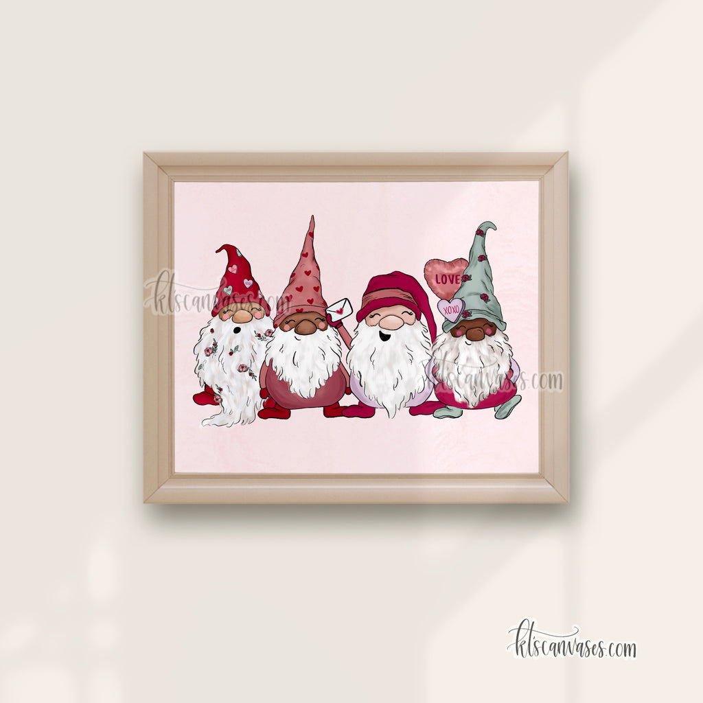 Love Gnomes Art Print (Horizontal)