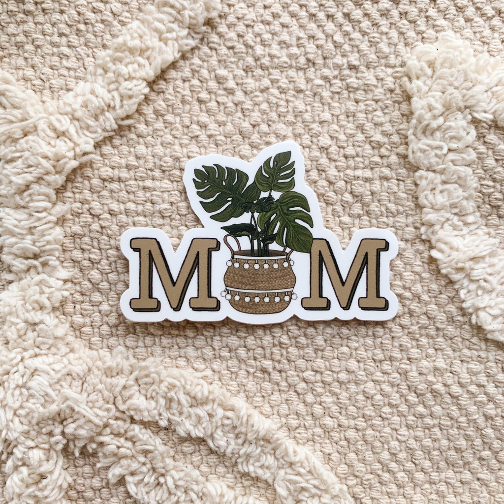 Plant Mom Sticker (Monstera)