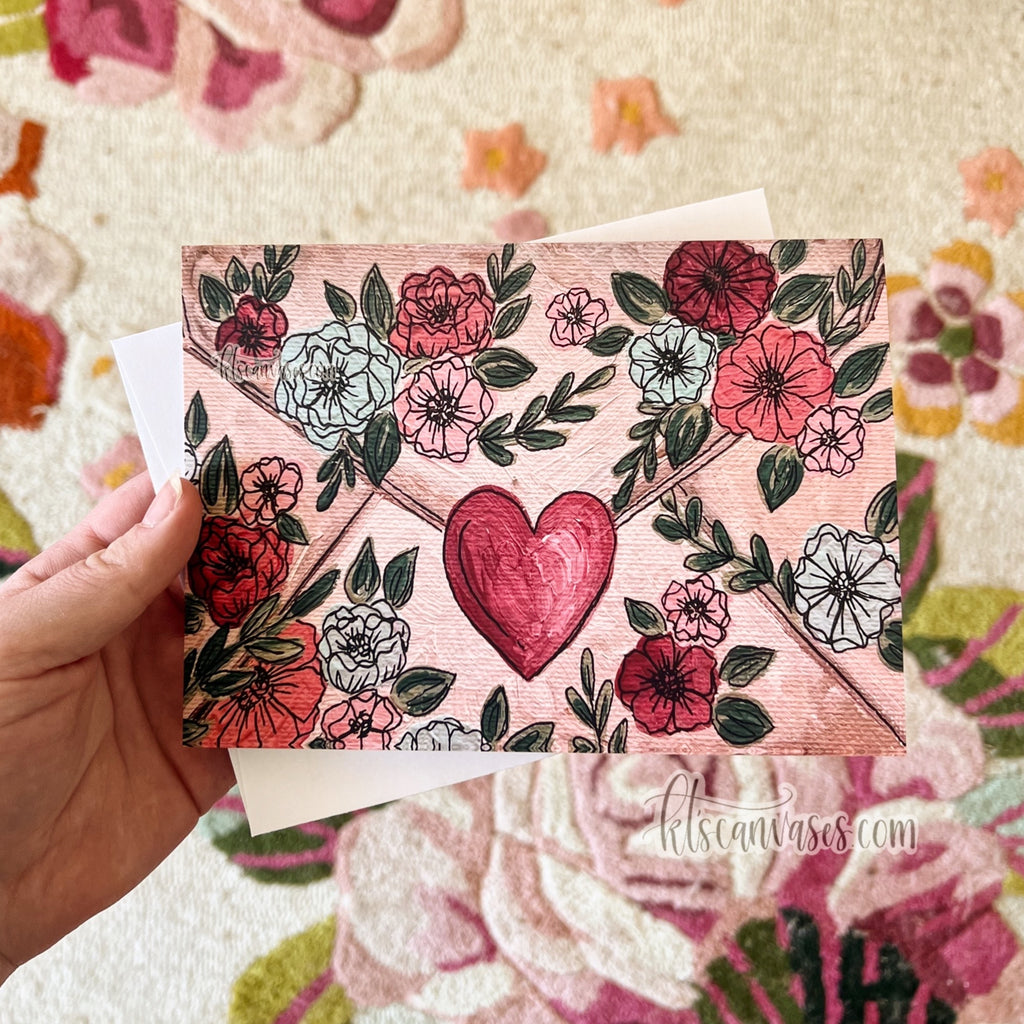 Floral Love Letter #1 Card