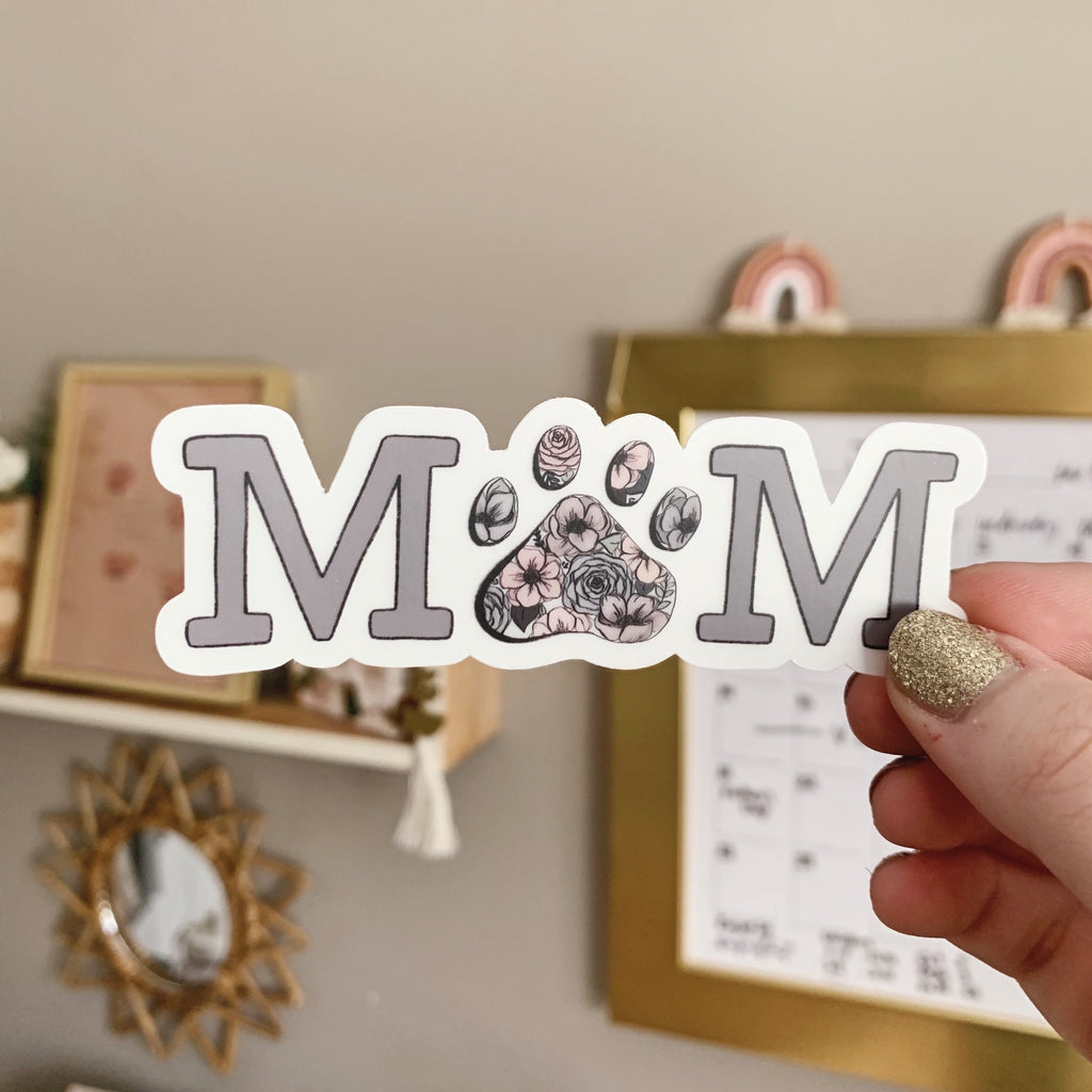Dog/Cat Mom CLEAR Sticker