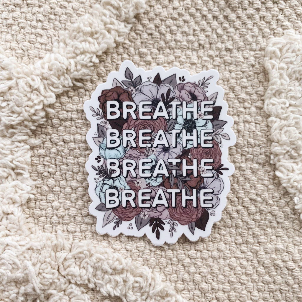 Floral Breathe Sticker