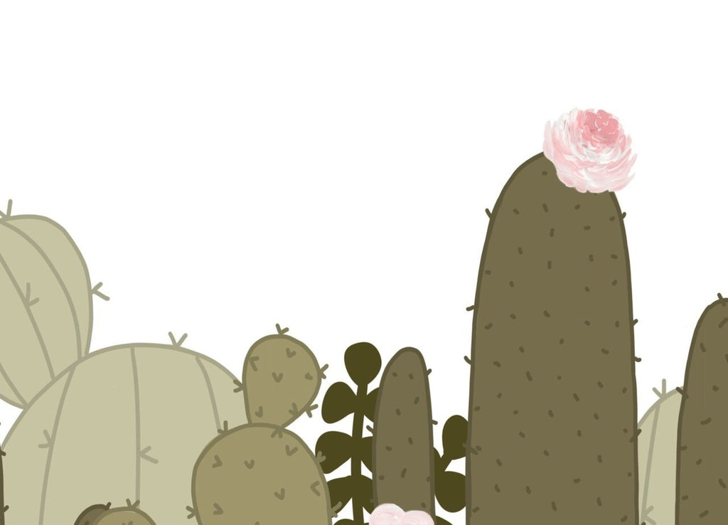 Print - Floral Cactus Art Print