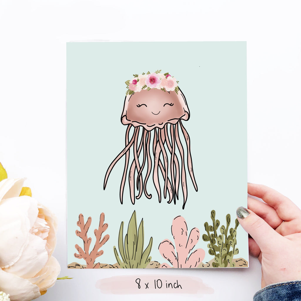 Print - Pink Jellyfish Art Print