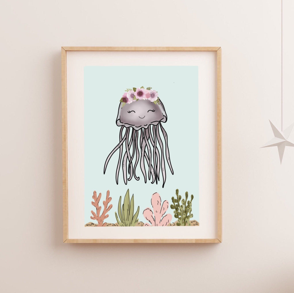 Print - Purple Jellyfish Art Print
