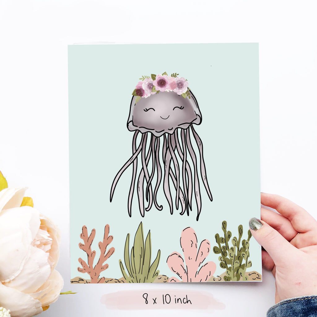 Print - Purple Jellyfish Art Print