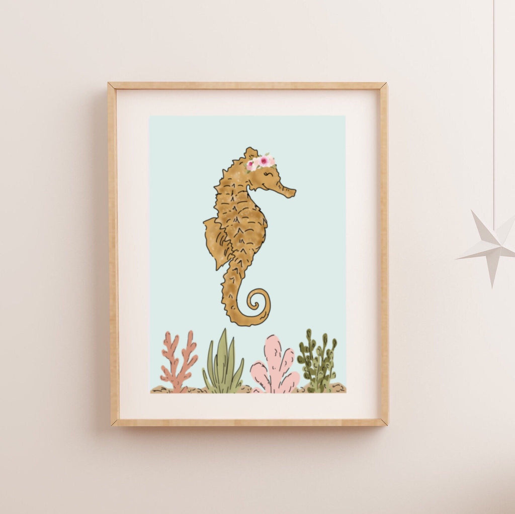 Print - Seahorse Art Print