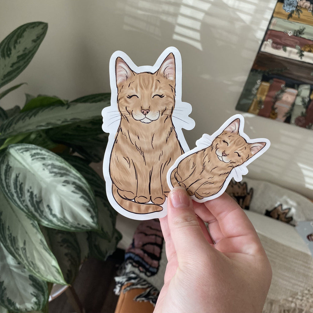 Sticker - Orange Cat #7 Sticker